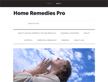 Tablet Screenshot of homeremediespro.com